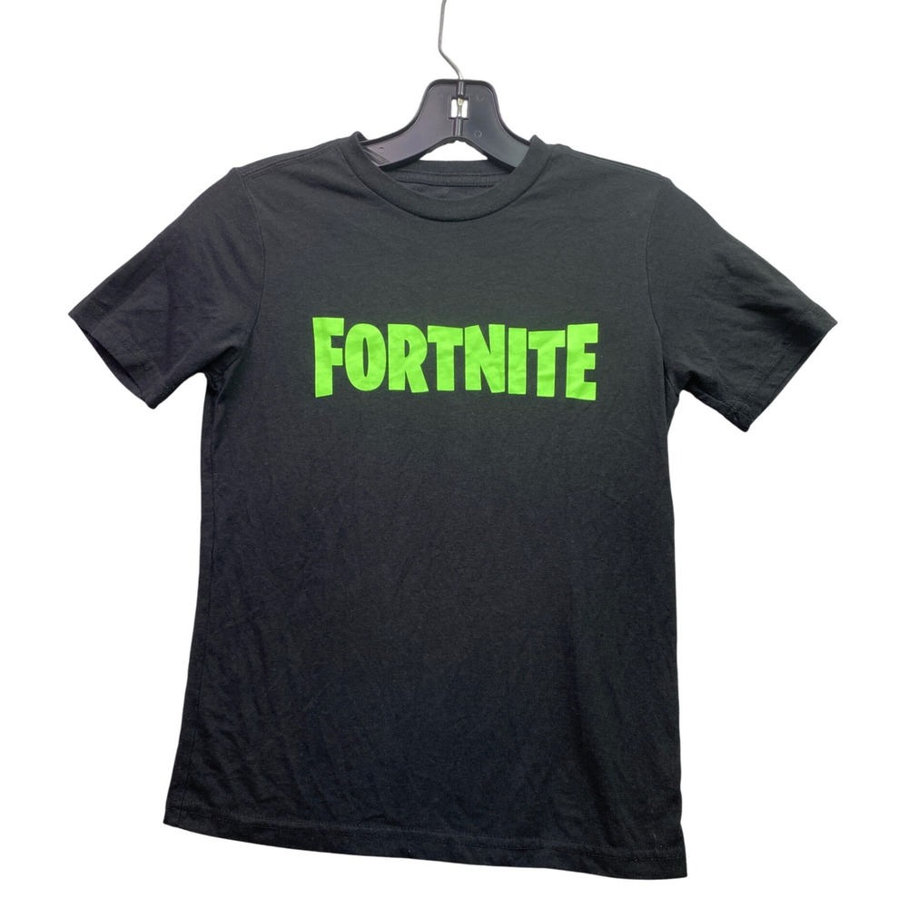 Fortnite Shirt Boys Medium Spell Out Glow In The‎ Dark Everyday Streetwear